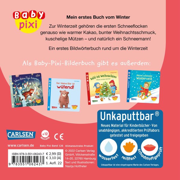 Baby Pixi126: Mein erstes Buch vom Winter (VE5)